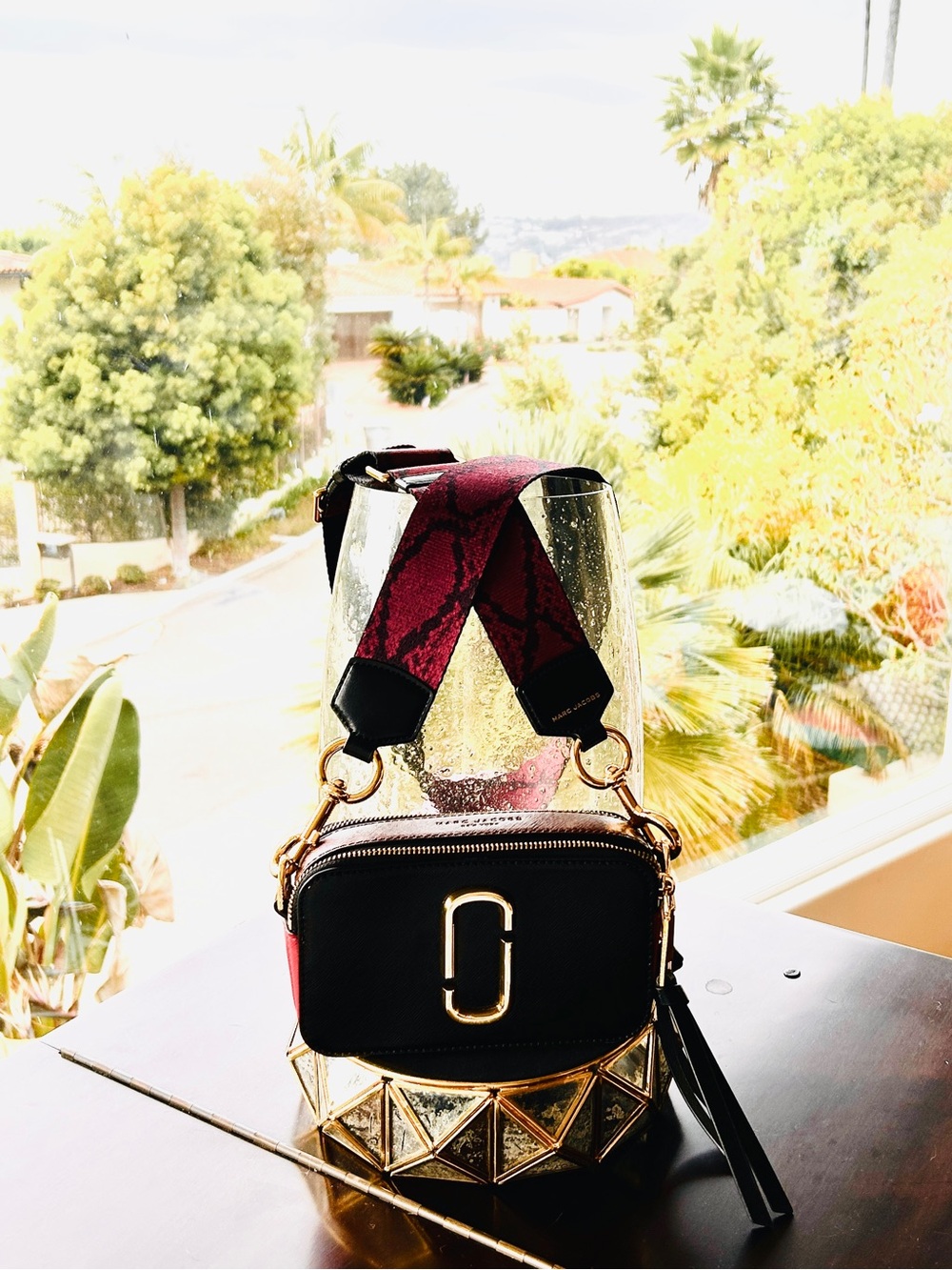 Marc Jacobs Snapshot Crossbody Camera Bag in Black / Red Colorway EUC - Picture 5 of 16